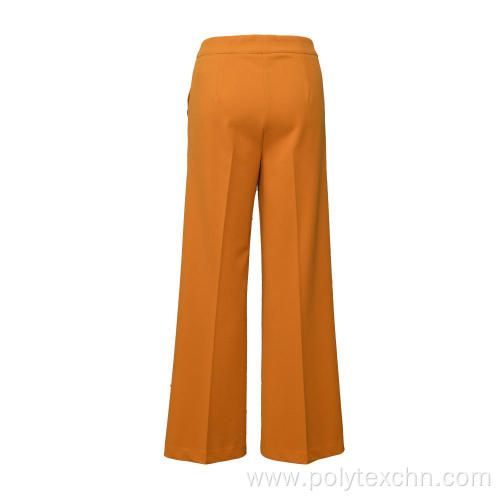 Ladies Scuba Crepe pants fack pockets wide legs